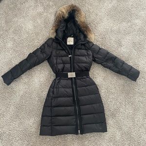 Moncler knee length puffer coat